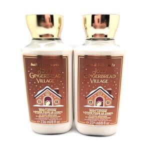 NEW Bath & Body Works Jolly Gingerbread Village Body Lotion